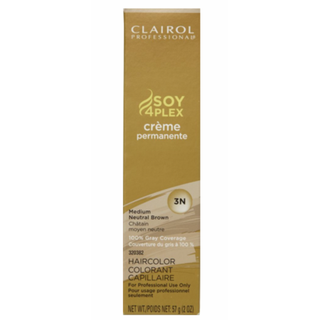 Clairol Soy4Plex Creme Permanente 3N Medium Neutral Brown 2oz
