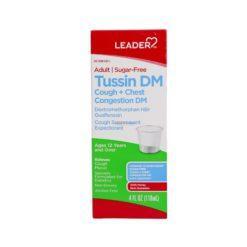 Leader Tussin DM Sugar Free Cought + Chest Congestion 4oz