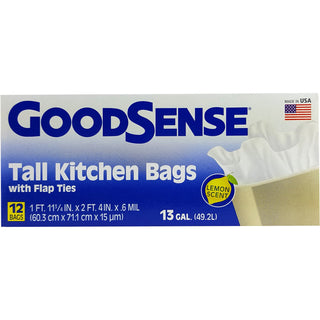 Good Sense G.S Tall Kitchen Bags 12ct 13 Gl Lemon S-whole