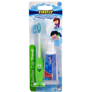 Dr. Fresh Firefly Toothbrush Smiley Gripper With Toothpaste