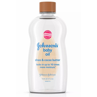 Johnson's Baby Oil With Shea & Cocoa Butter For Dry Skin - 14 Fl Oz