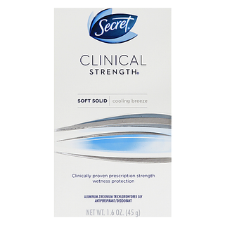Secret Clinical Strength Cooling Soft Solid Antiperspirant And Deodorant - 1.6oz