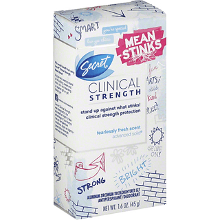 Secret Clinical Strength Smooth Solid Antiperspirant Deodorant Fearlessly Fresh