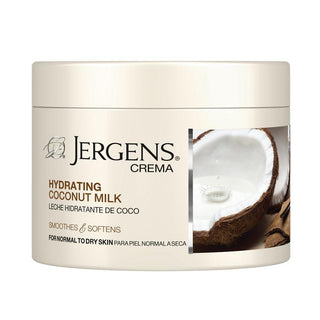 Jergens Crema Hydrating Coconut Milk Body Cream 8 Oz. Jar