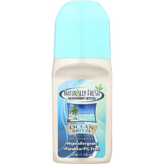 Naturally Fresh Deodorant Crystal Roll On, Ocean Breeze - 3 Oz