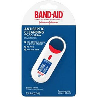 Band-Aid Antiseptic Cleansing To-Go Spray 0.26 Fl Oz
