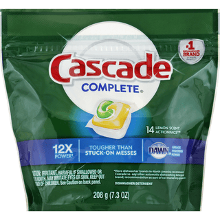 Cascade Complete Dishwasher Detergent, Lemon Scent, Action Pacs