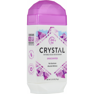 Crystal Deodorant, Invisible Solid, Unscented 2.5 Oz