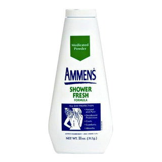 Ammens Deodorant Powder Vintage New Medicated Shower Fresh 11 Oz Movie Prop Rare Green 90s