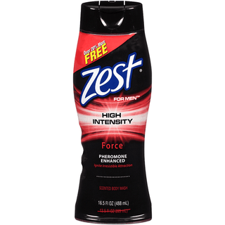 Zest For Men High Intensity Force Scented Body Wash 16.5 Fl. Oz. Bottle
