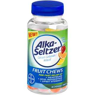 Alka-Seltzer Extra Strength Heartburn Relief Chews Chewable Tablets Assorted Fruit DISCONTINUED