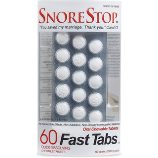 SnoreStop FastTabs Chewable Tablets Maximum Strength