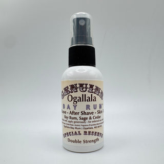 Ogallala Bay Rum, Sage & Cedar Double Strength Pre Shave - After Shave - Skin Toner 2 Oz