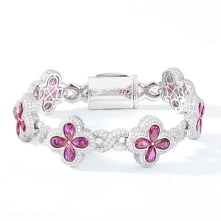 Fleur d’Éternité Moissanite Bracelet White