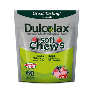 Dulcolax® Laxative Soft Chews – 1200 mg (Mixed Berry Flavor)