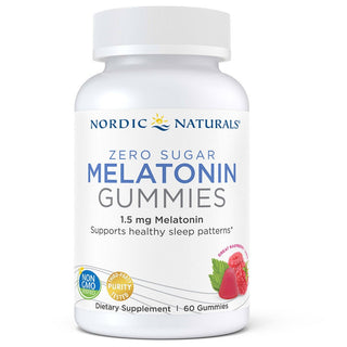 Nordic Naturals Melatonin, Zero Sugar, 1.5 Mg, Gummies, Raspberry