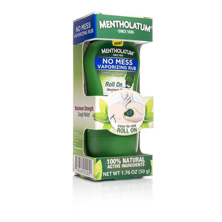 Mentholatum Vaporizing Rub, Maximum Strength, No Mess 1.76 Oz