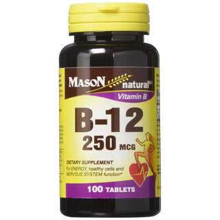 Mason Natural Vitamin B12 250 Mcg - 100 Tablets