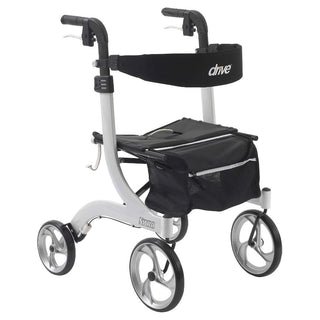 Drive Medical Nitro Euro Style Walker Rollator, White ( Discontinued )