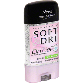 Soft & Dri Gel Anti-Perspirant Deodorant With Micro Beads, Clear Gel, Citrus Squeeze