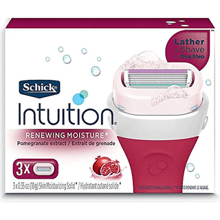 Schick Intuition Renewing Moisture With Pomegranate Extract Women's Refill Razor Blades