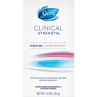 Secret Clinical Strength Powder Protection Clear Gel Antiperspirant And Deodorant - 1.6oz