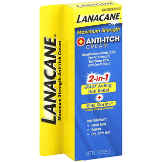 Lanacane Maximum Strength Anti Itch Cream 1 Oz. Box