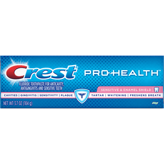 Crest Pro-Health Sensitive & Enamel Shield Fluoride Toothpaste 3.7 Oz. Box