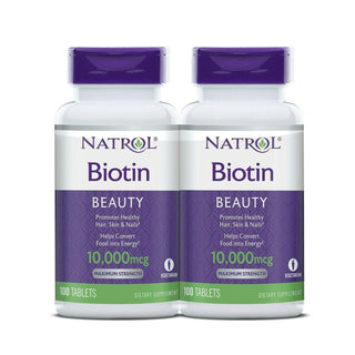 Natrol Tablets 10000 Mcg Maximum Strength Beauty Biotin