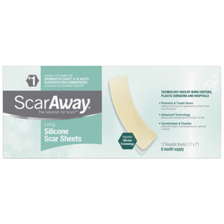 ScarAway Multipack: 1.5. X 7. Tela De Respaldo, Protección Siline Cicatriz Hojas De