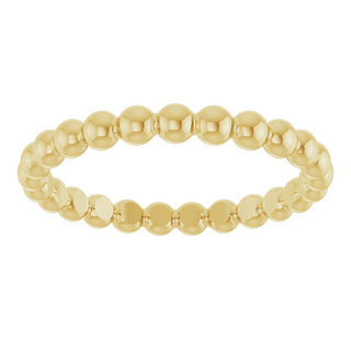 Perle Dorée  Beaded Stackable Ring
