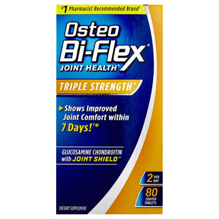 Osteo Bi-Flex Triple Strength, Glucosamine Chondroitin MSM, 80 Coated Caplets