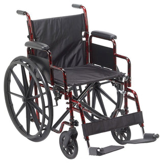 Wheelchair 18 In Rebel Desk Arms Swingaway Footrests Red
