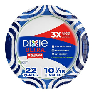 Dixie Ultra Paper Plates - 10 1/16 Inch 22