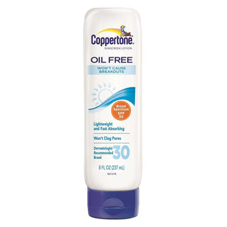 Coppertone Sunscreen Lotion, Oil Free, Broad Spectrum SPF 30