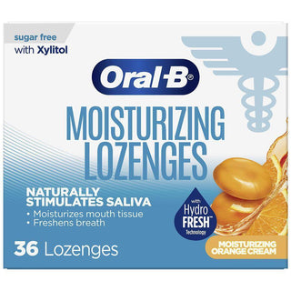 Oral-B Dry Mouth Lozenges Orange Cream