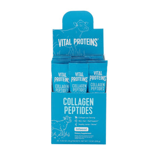 Vital Proteins Collagen Peptides Grass-Fed Pasture-Raised Unflavored Stick Pack 10 G Box 20 Packs