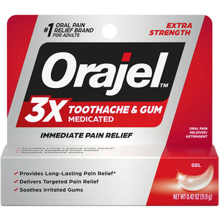 Orajel™ 3X Medicated For Toothache & Gum – Instant Pain Relief Gel
