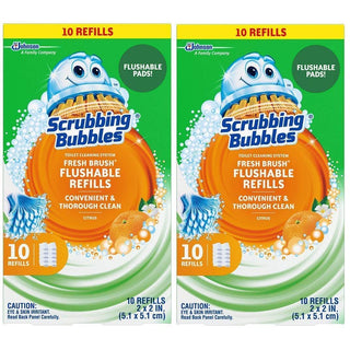 Scrubbing Bubbles Fresh Brush Flushable Refills, Citrus Action Scent