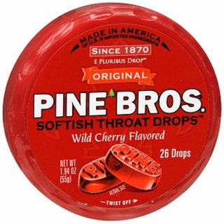 Pine Bros. Throat drops Original Softish Wild Cherry ( Discontinued )