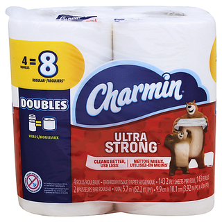 Charmin Ultra Strong Toilet Paper 4 Double Roll