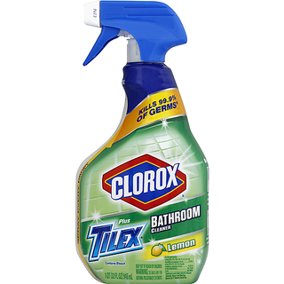 Tilex Bathroom Cleaner, Spray Bottle, Lemon, 32 Ounces