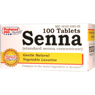 Preferred Plus Senna Tabletas 8.6 Mg 100 Ea (Pack De 6)