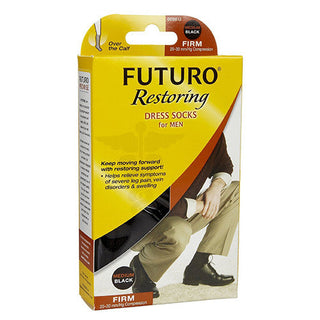 Futuro Dress Socks Men's Medium Firm Knitted Compression