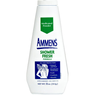 Ammens Medicated Powder, Shower Fresh Formula - 11 Oz