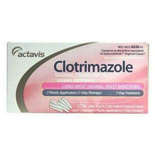 Actavis Clotrimazole Vaginal Cream 1% 1.5 Oz