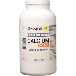 Major Oyster Shell Calcium Supplement – 500mg, 1000 Tablets