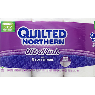 Quilted Northern Ultra Plush Toilet Paper, 6 Double Rolls, Bath Tissue