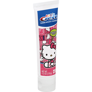 Crest Kid's Toothpaste, Fluoride Anticavity, Hello Kitty, Bubblegum Flavor