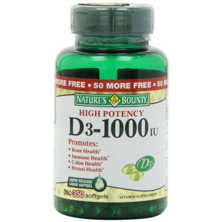Nature's Bounty Vitamin D3, 25 Mcg, Rapid Release Softgels